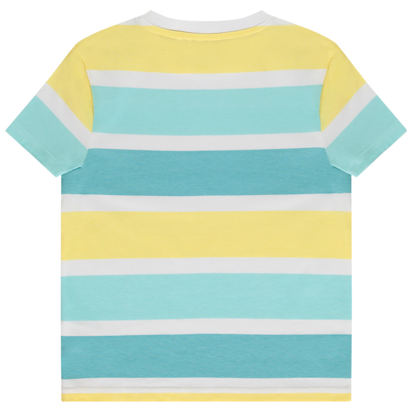 Camiseta de manga corta a rayas para niño 