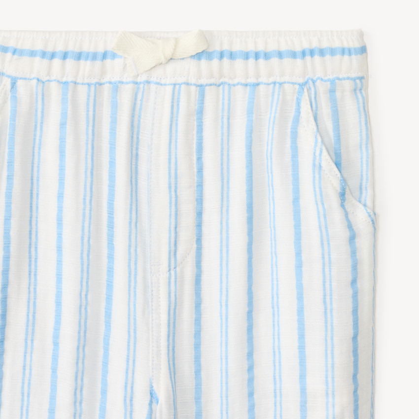 Conjunto de 2 piezas de polo y pantalón a rayas para bebé niño. 