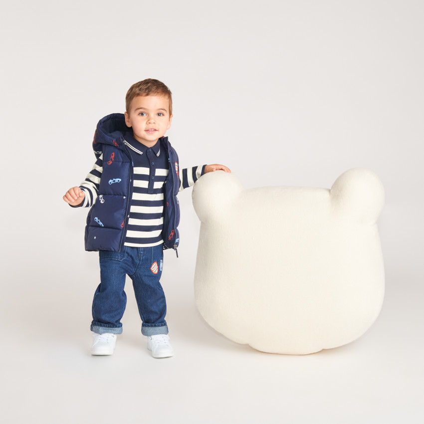 Polo de bebé niño de manga larga estilo marinero 