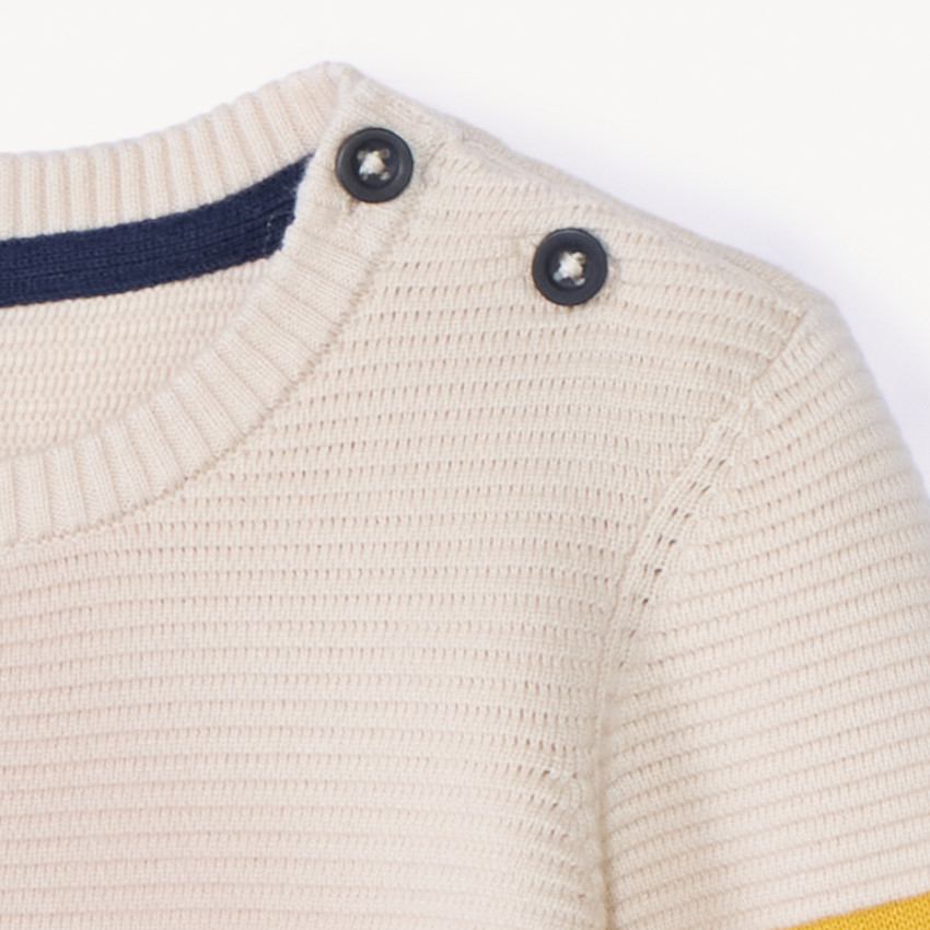 Pull rayé en tricot fantaisie pour bébé garçon 