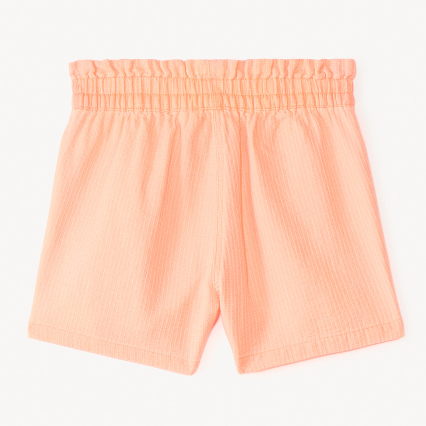 Short de tela en color sólido para niña. 