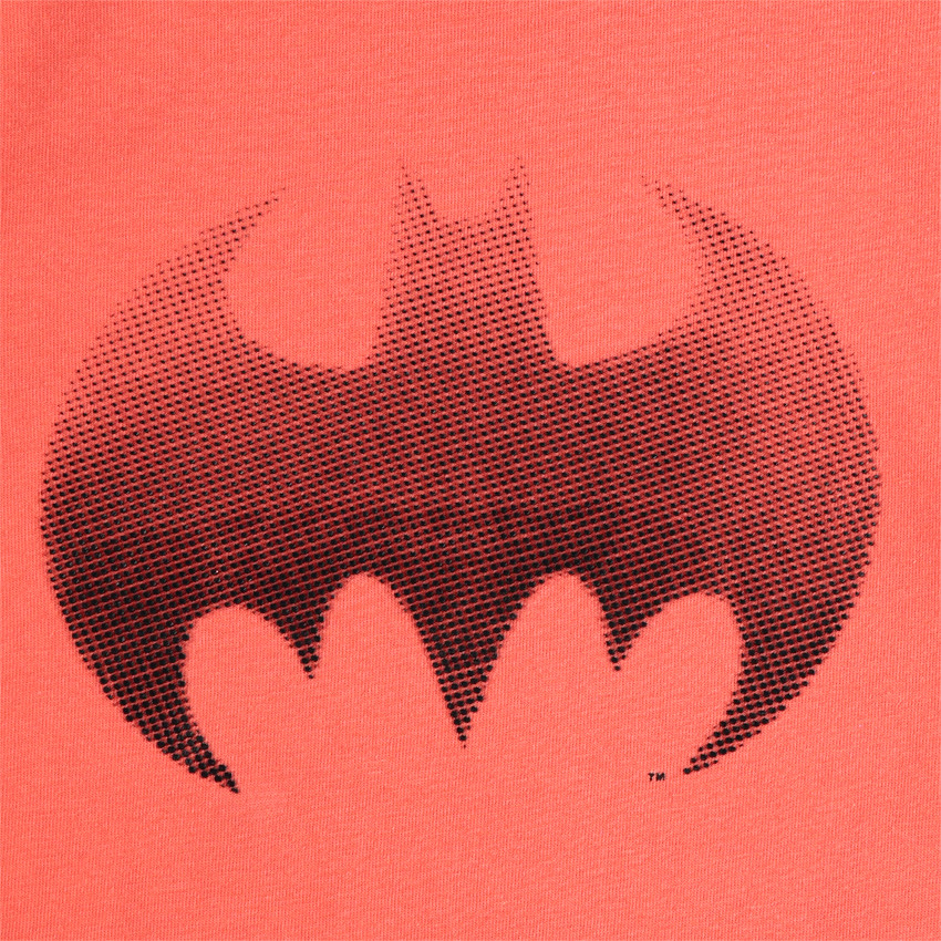 Camiseta de manga larga naranja estampada Batman 