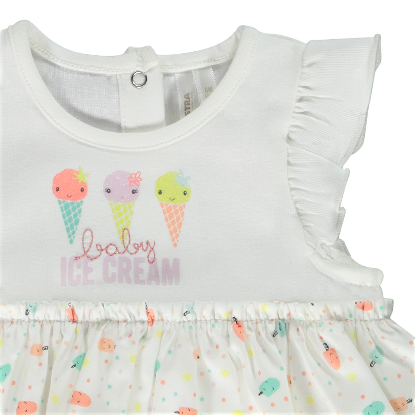 Vestido pelele 2 en 1 estampado helados para bebé niña  Additional Vestido pelele 2 en 1 estampado helados para bebé niña