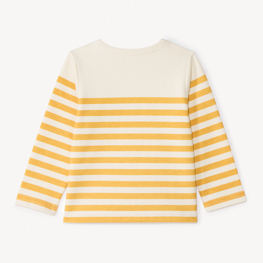 Sudadera de rayas con estampado de ballena para bebé niño 