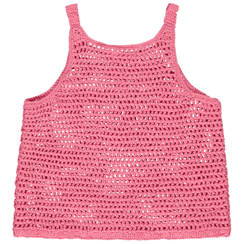 Camiseta sin mangas de croché con flores para niña  Additional Camiseta sin mangas de croché con flores para niña