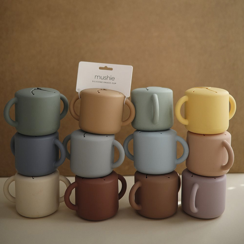 Taza para snack silicona solid powder blue 8.5x8.5x14.5 cm 