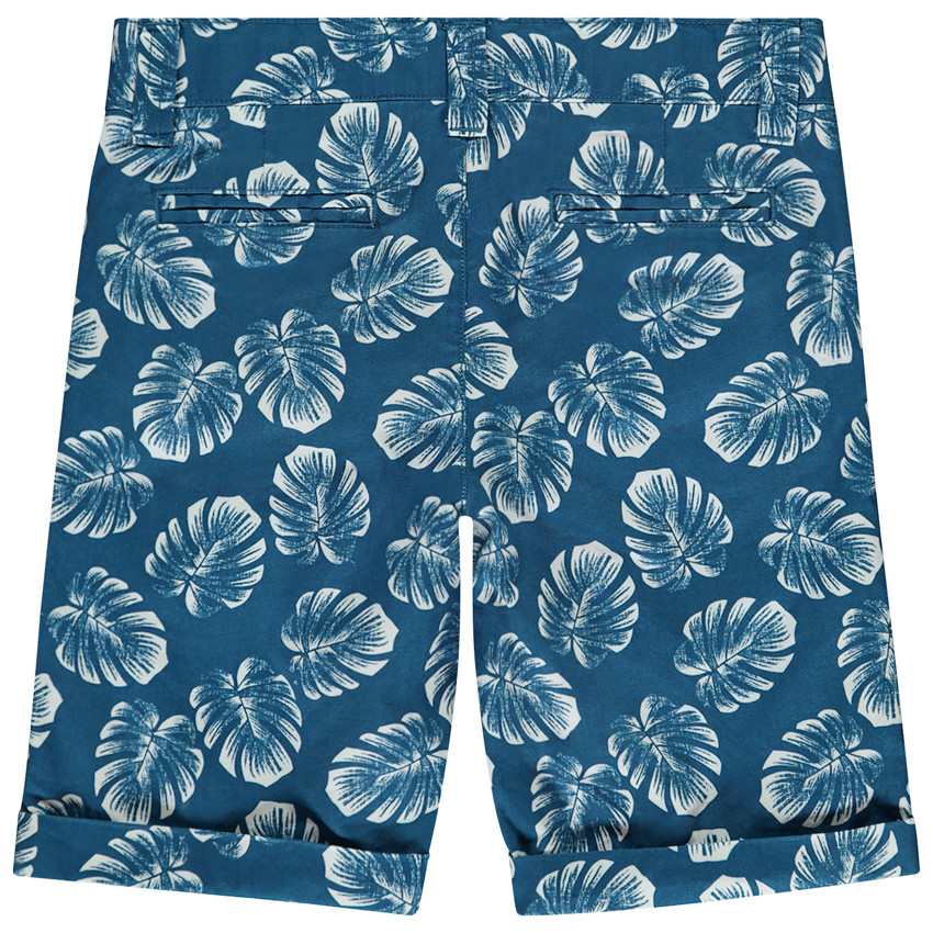 Bermuda estampada hojas de Monstera para niño 