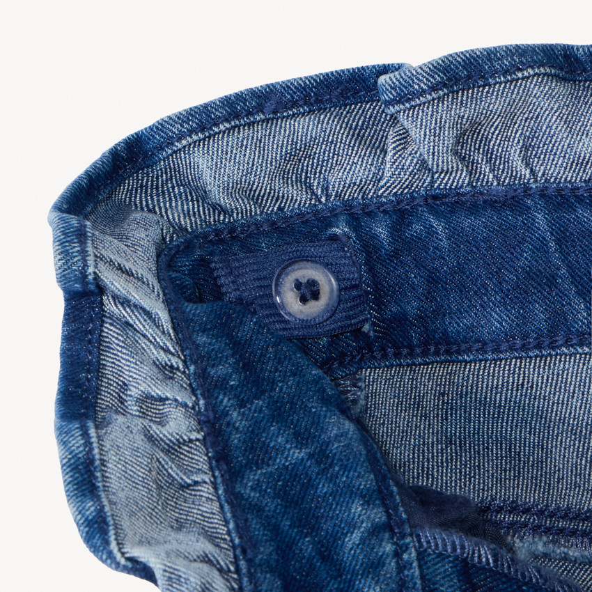 Jean paperbag con cinturón para niña 