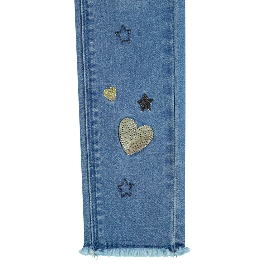 Pantalones vaqueros skinny con corazones de lentejuelas para niña  Additional Pantalones vaqueros skinny con corazones de lentejuelas para niña