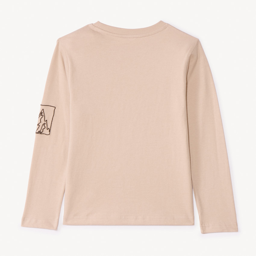 Camiseta de manga larga con parche fotoprintado niño 