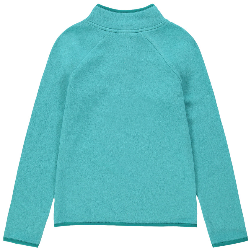 Sudadera de polar con SmileyWorld bordado y cuello con cremallera 