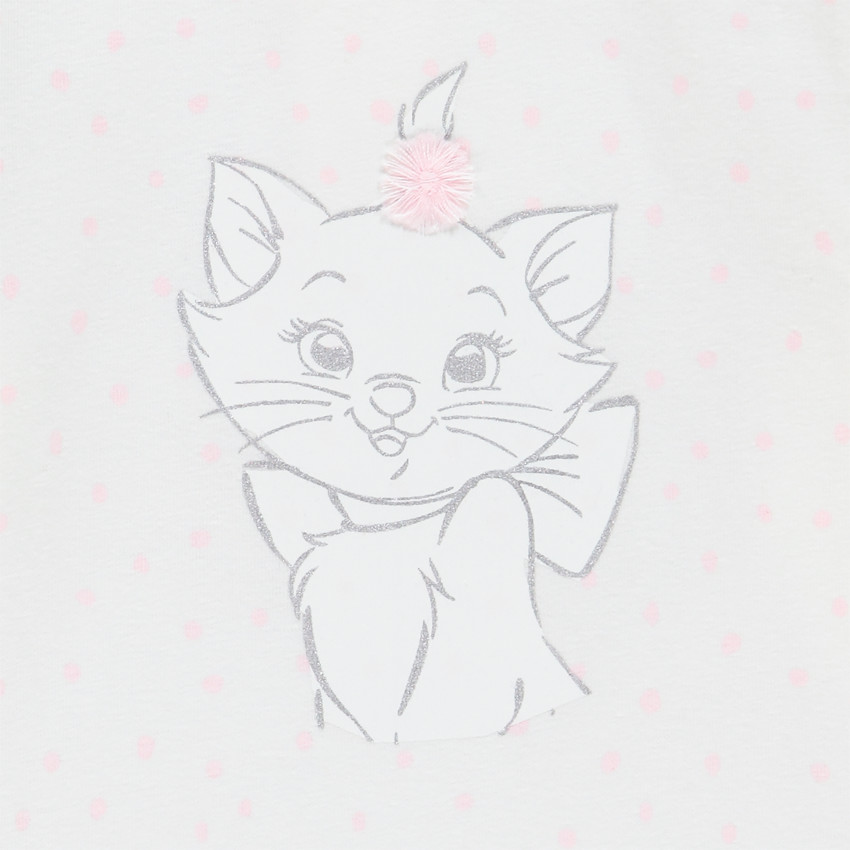 Camiseta de manga larga algodón orgánico print Marie Disney 