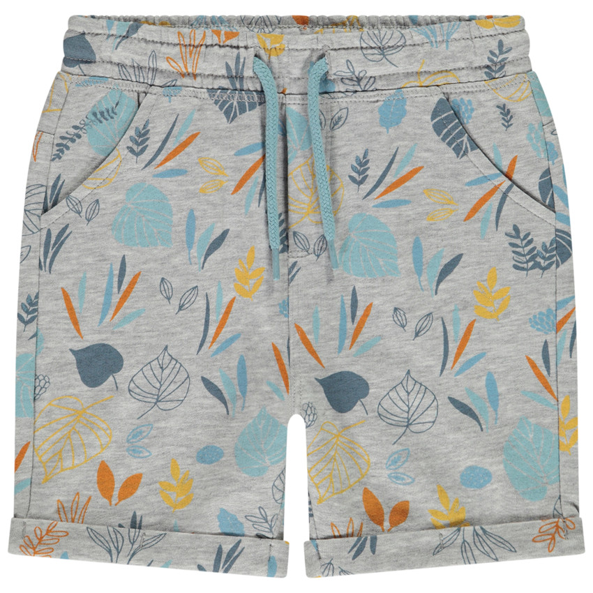 Bermuda de felpa estampado fantasía para bebé niño 