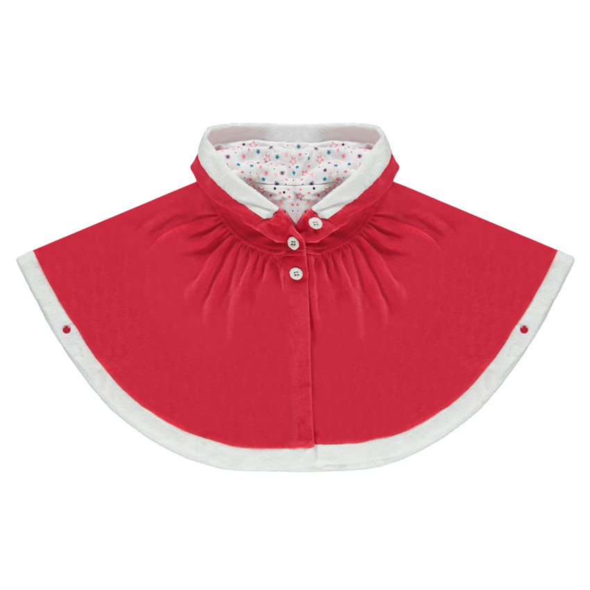 Capa de Navidad de terciopelo con capucha 