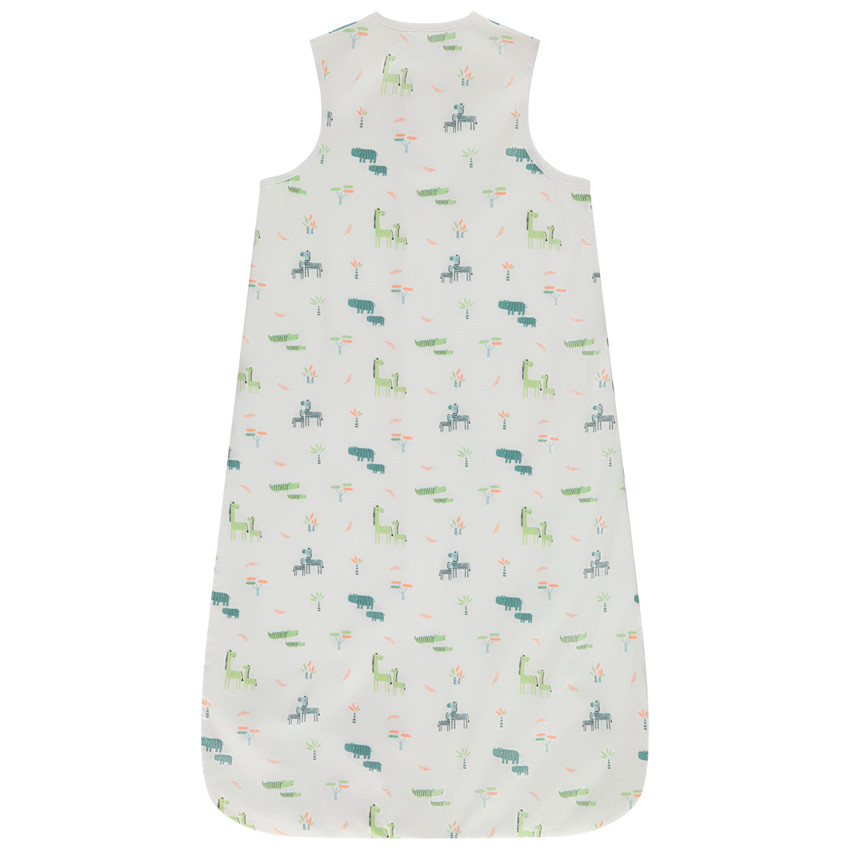 Saquito de dormir en seersucker TOG 0.5 estampado savana para bebé niño 