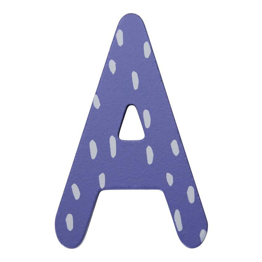 Letra decorativa de madera A 