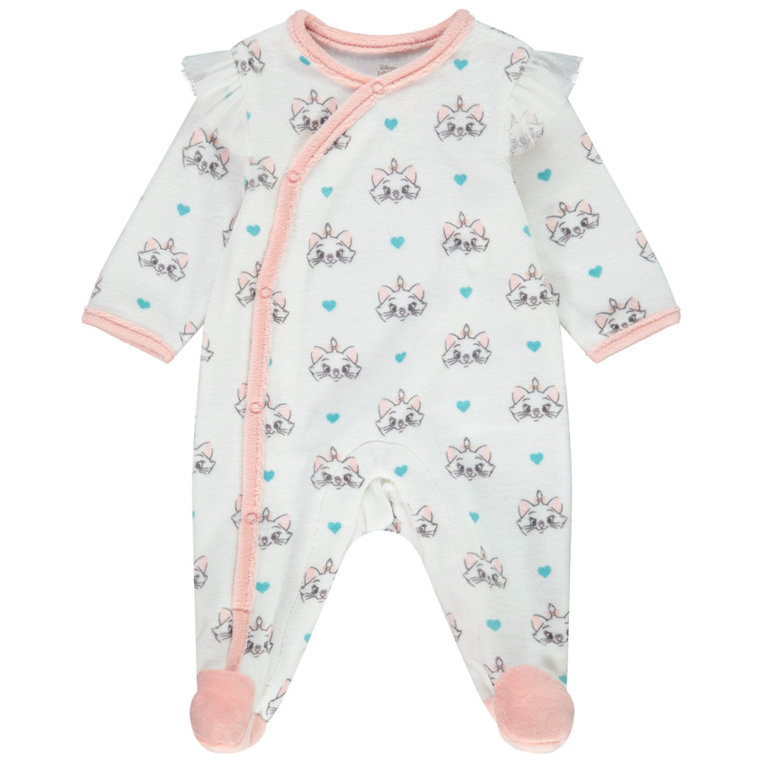 Pack de 2 peleles de terciopelo Marie Aristochats Disney para niña. 