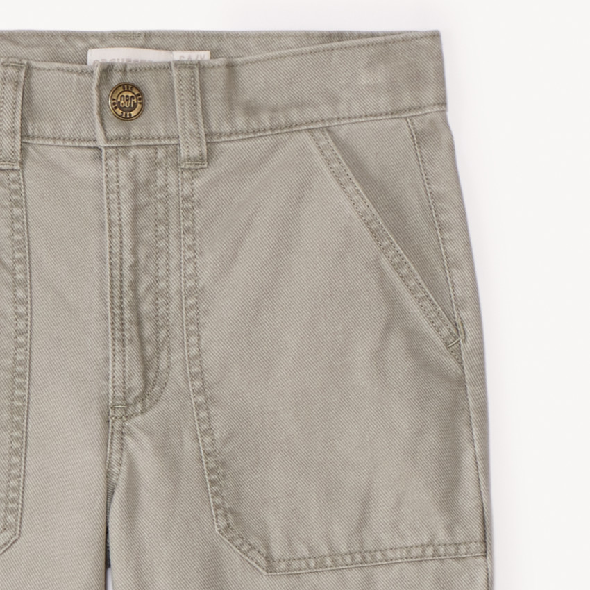 Pantalón recto de tela lisa para niño 