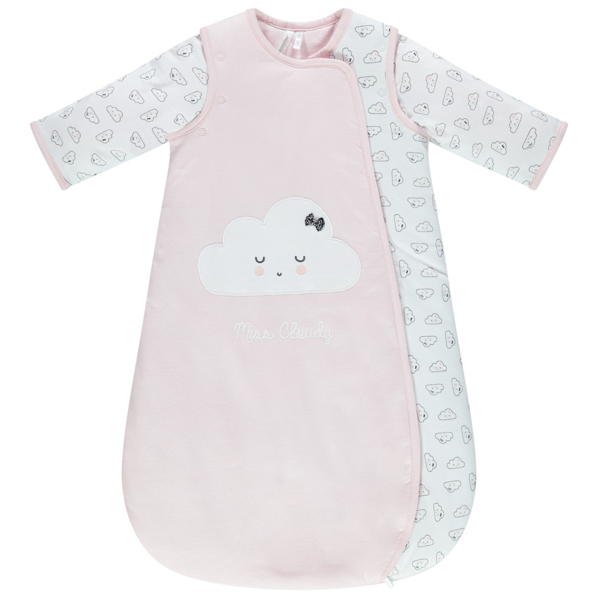 saco de dormir en algodon bio estampado nubess à mangas amovibles  Additional saco de dormir en algodon bio estampado nubess à mangas amovibles