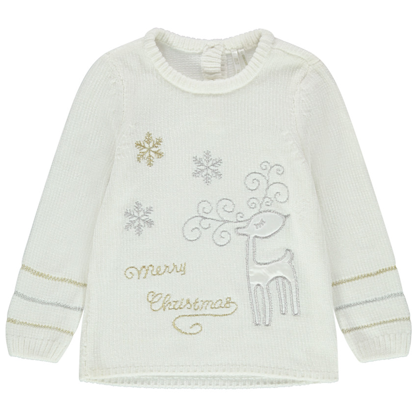 Jersey de malla con motivo espíritu de Navidad    Additional Jersey de malla con motivo espíritu de Navidad