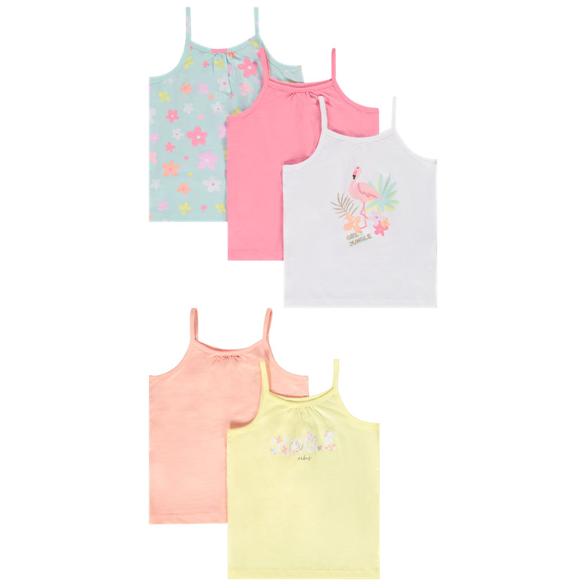 Pack 5 camisetas tirantes 