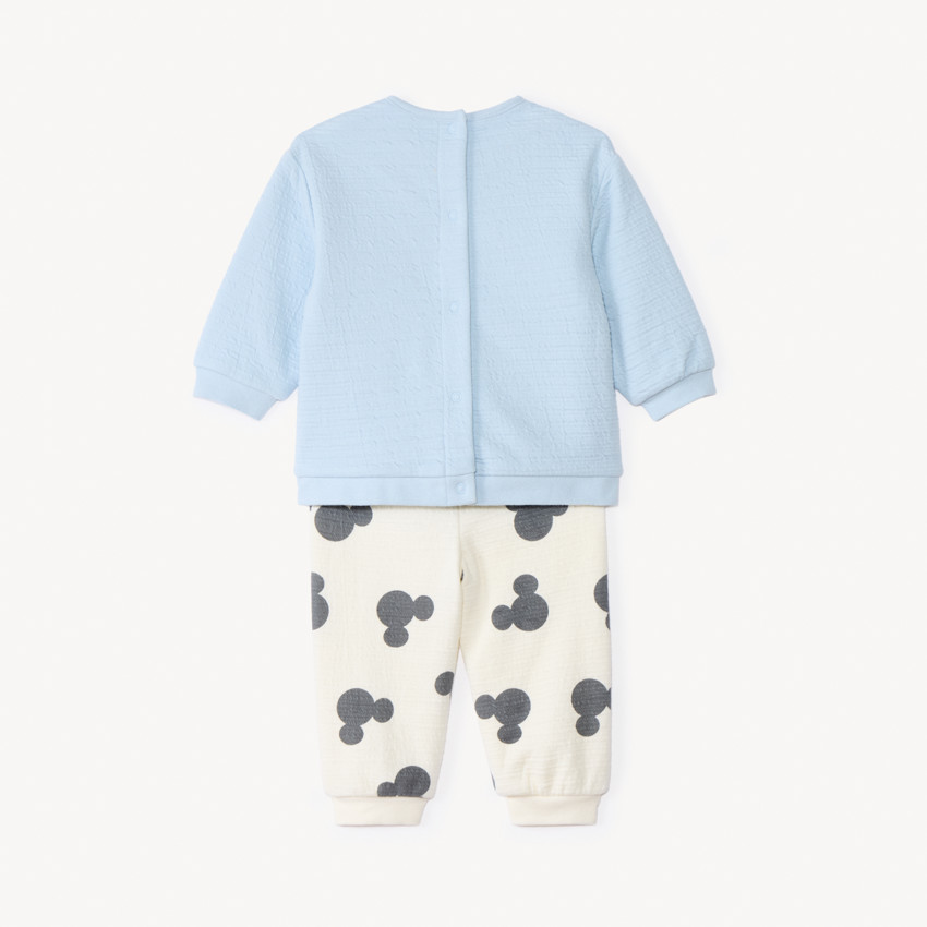 Ensemble jogging en molleton gaufré Mickey Disney pour bébé garçon 