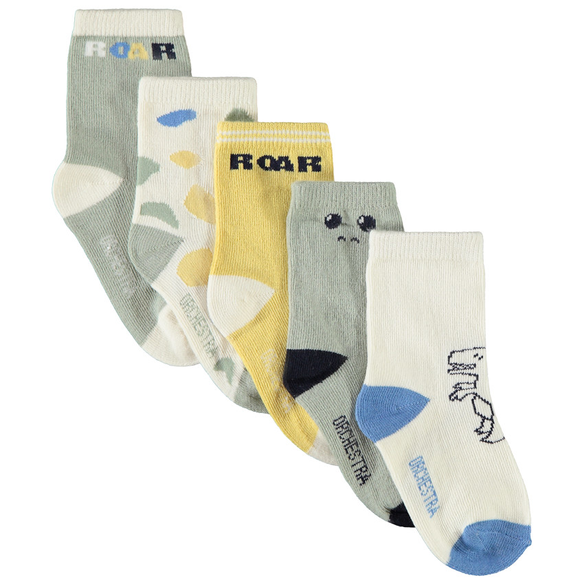 Pack de 5 pares de calcetines fantásticos para bebé niño 