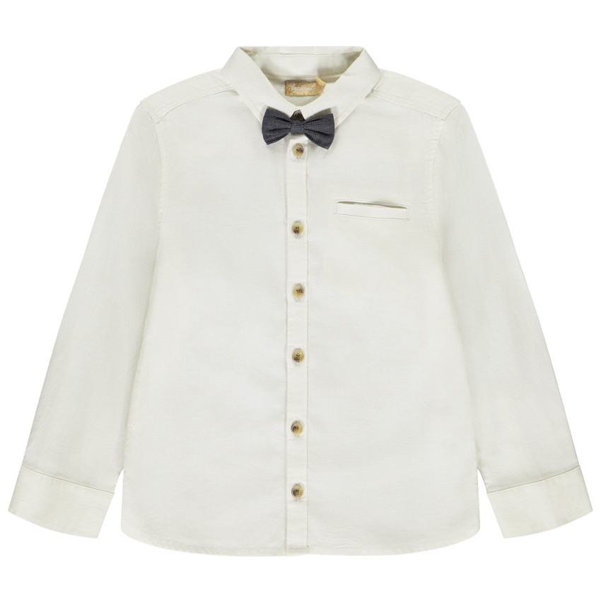 Camisa de manga larga con pajarita para niño  Additional Camisa de manga larga con pajarita para niño