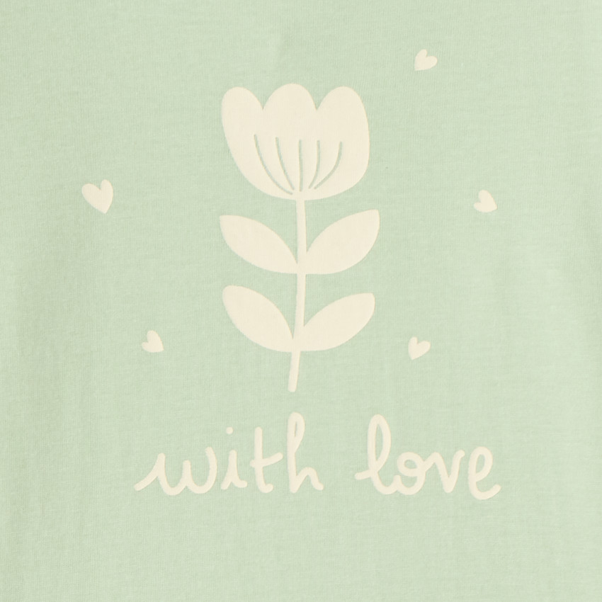 Camiseta de manga larga con estampado niña bebé 