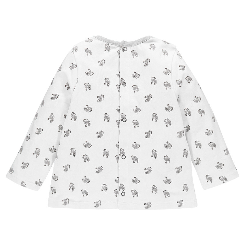 Pijama de tejido de punto con estampado con abertura adaptada a la edad 