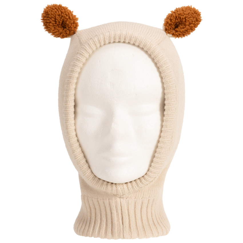 Gorro de punto con pompones divertidos para bebé niño 