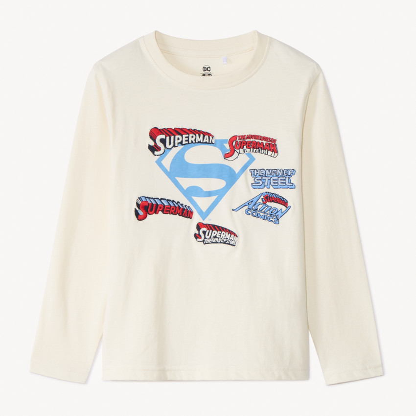 Camiseta de manga larga Superman Warner para niño 