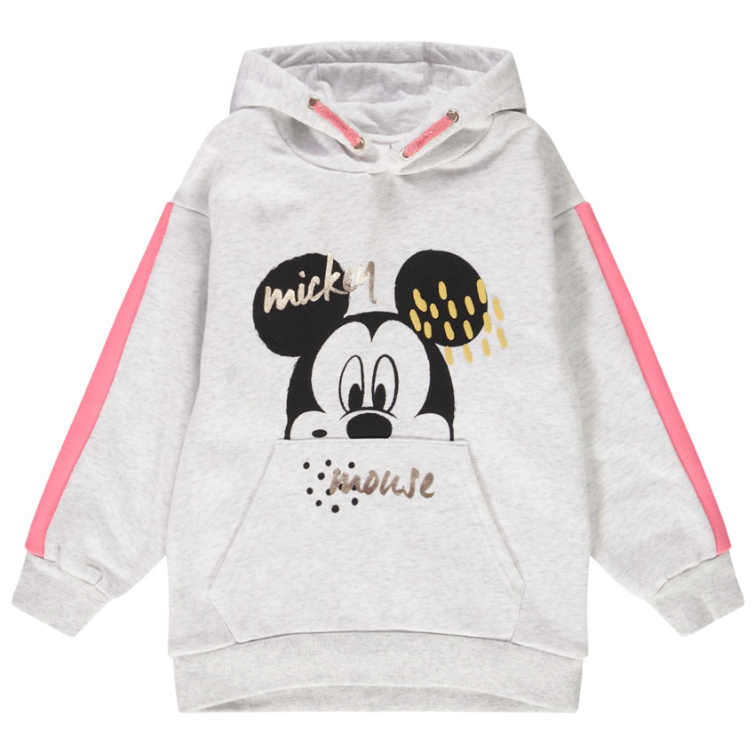 Sweat en molleton avec capuche fantaisie et print Mickey Disney pour fille