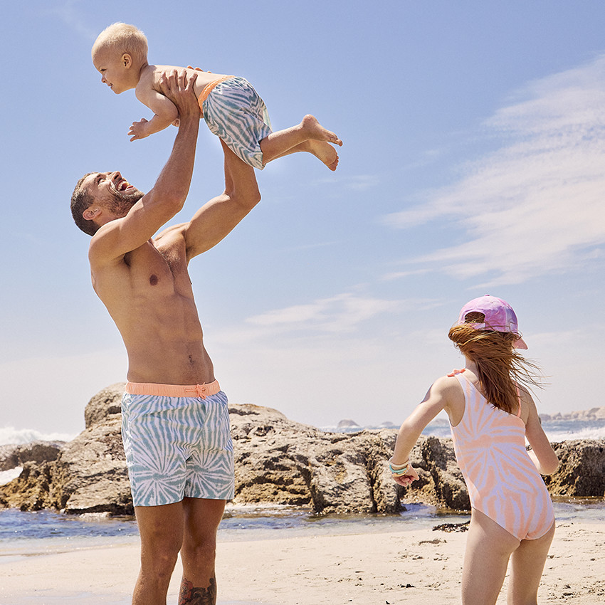 Bañador efecto tie & dye para hombre 