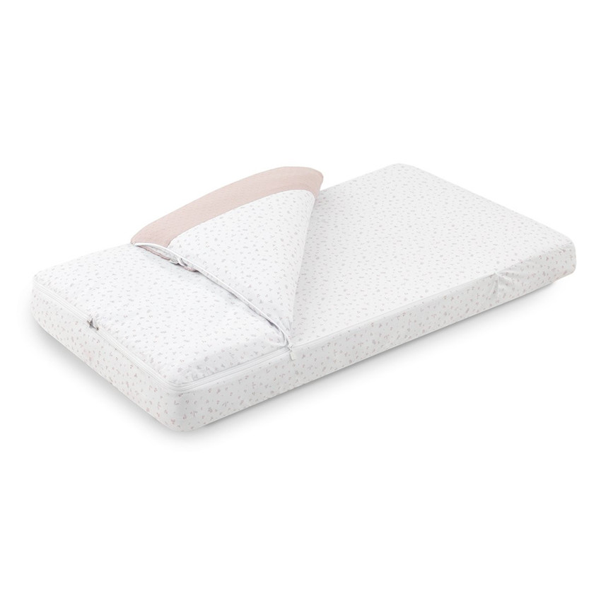 Saco para cuna Plumeti rosa 