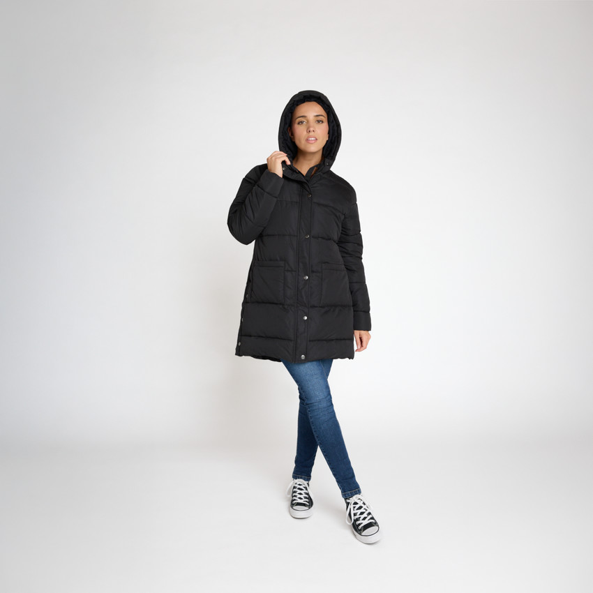 Anorak largo evolutivo acolchado para mujer 