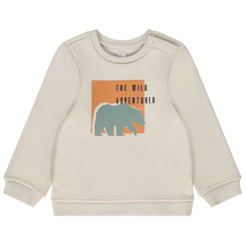 Sudadera de felpa con estampado divertido para bebé niño 