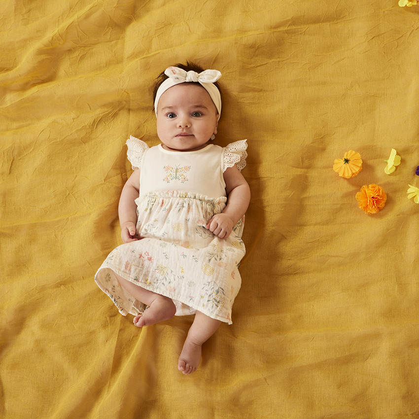 Conjunto 2 piezas estampado floral para bebé niña 