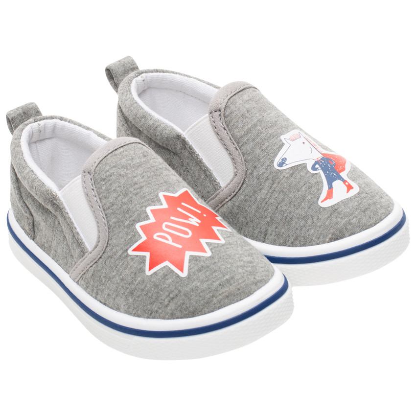 Zapatillas bajas de lona con estampado fantasía 