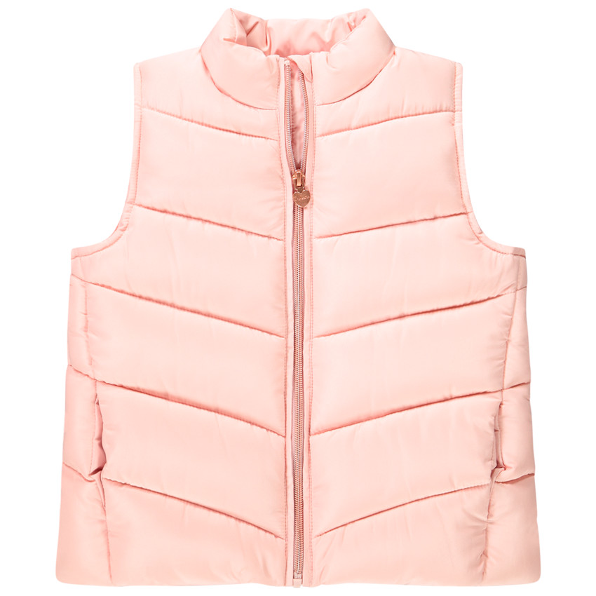 Chaleco acolchado rosa 