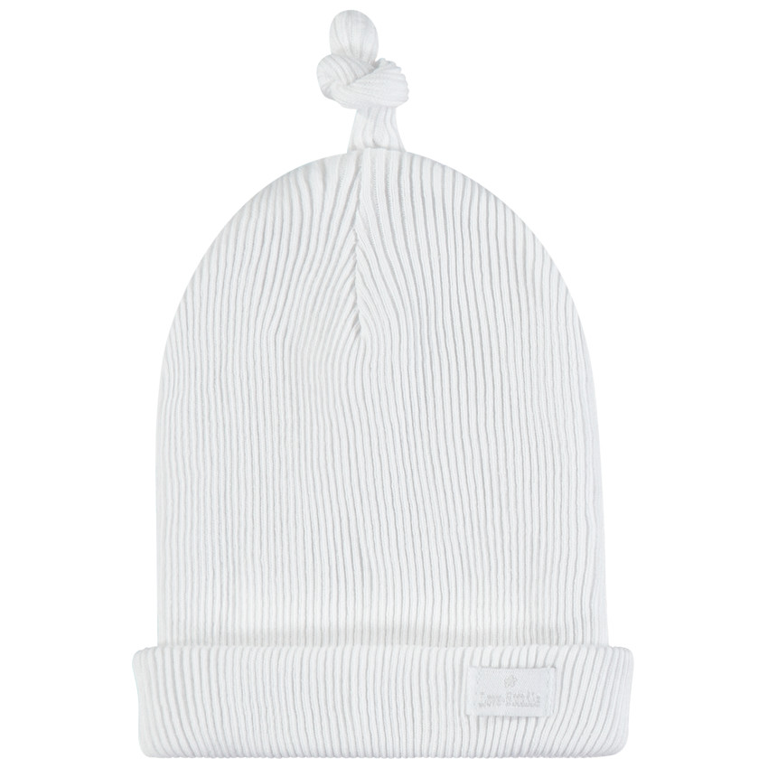 Gorro en punto de canalé de algodón orgánico 