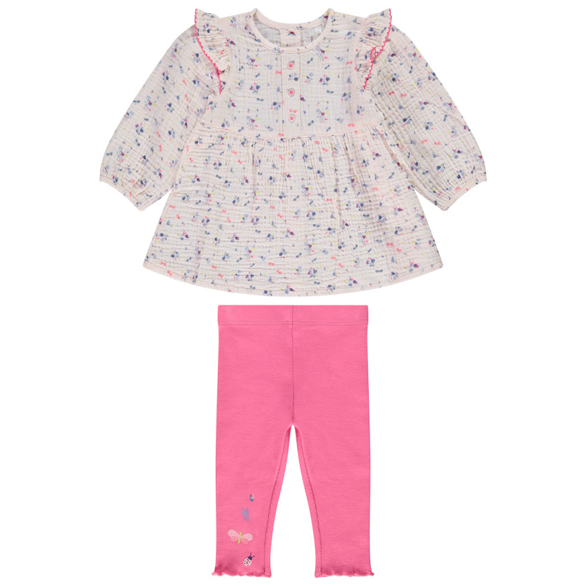 Conjunto de túnica y leggings para bebé niña 