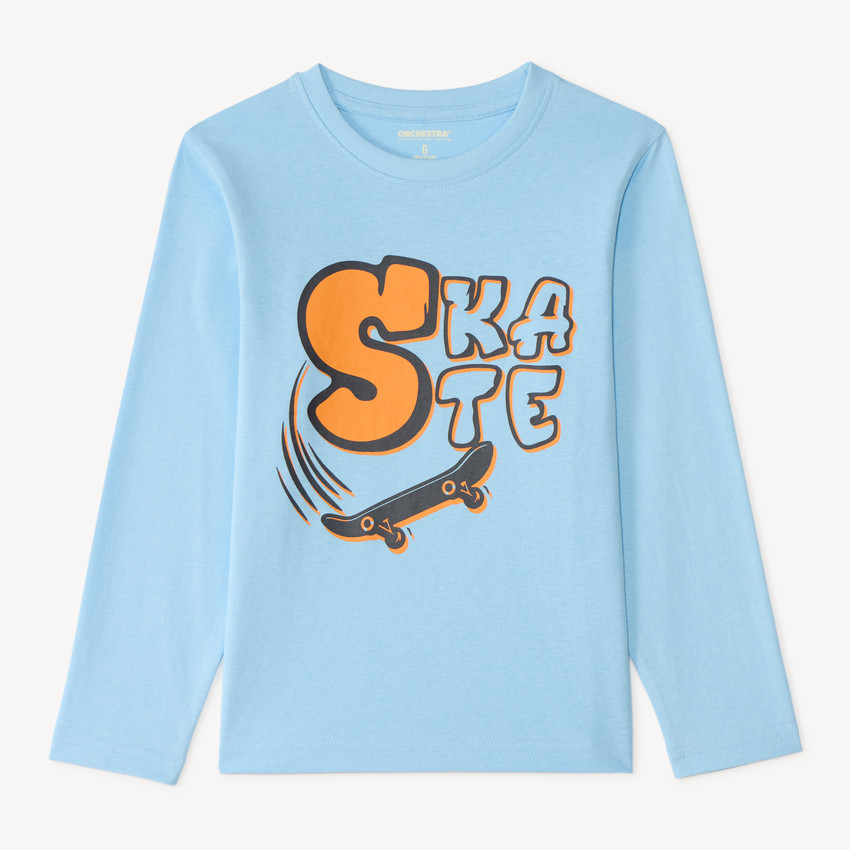 Camiseta de manga larga con estampado niño 