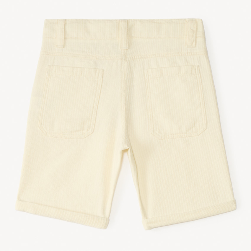 Bermudas de tela texturizada con efecto rayado para niño 