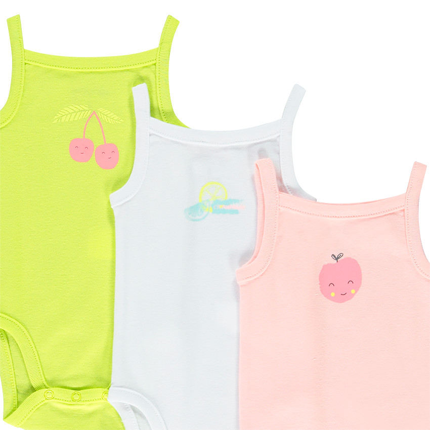 Pack de 7 bodies estampado frutas para bebé niña  Additional Pack de 7 bodies estampado frutas para bebé niña
