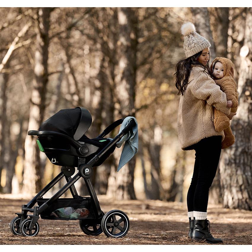 Carrito dúo Théa 2 en 1 kaki negro 