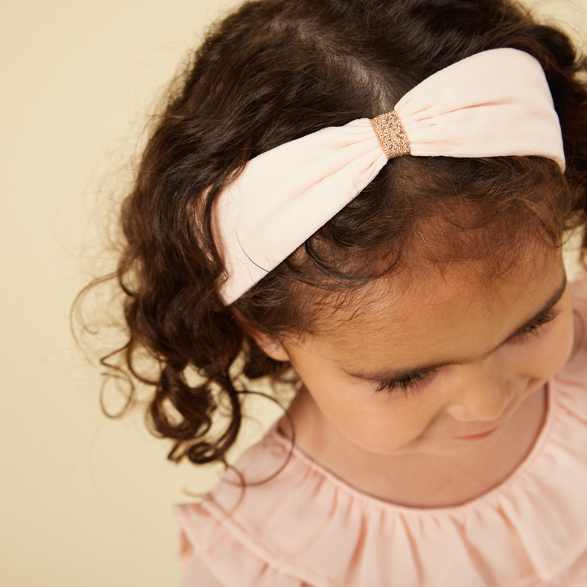 Conjunto vestido de manga larga + diadema para bebé niña 