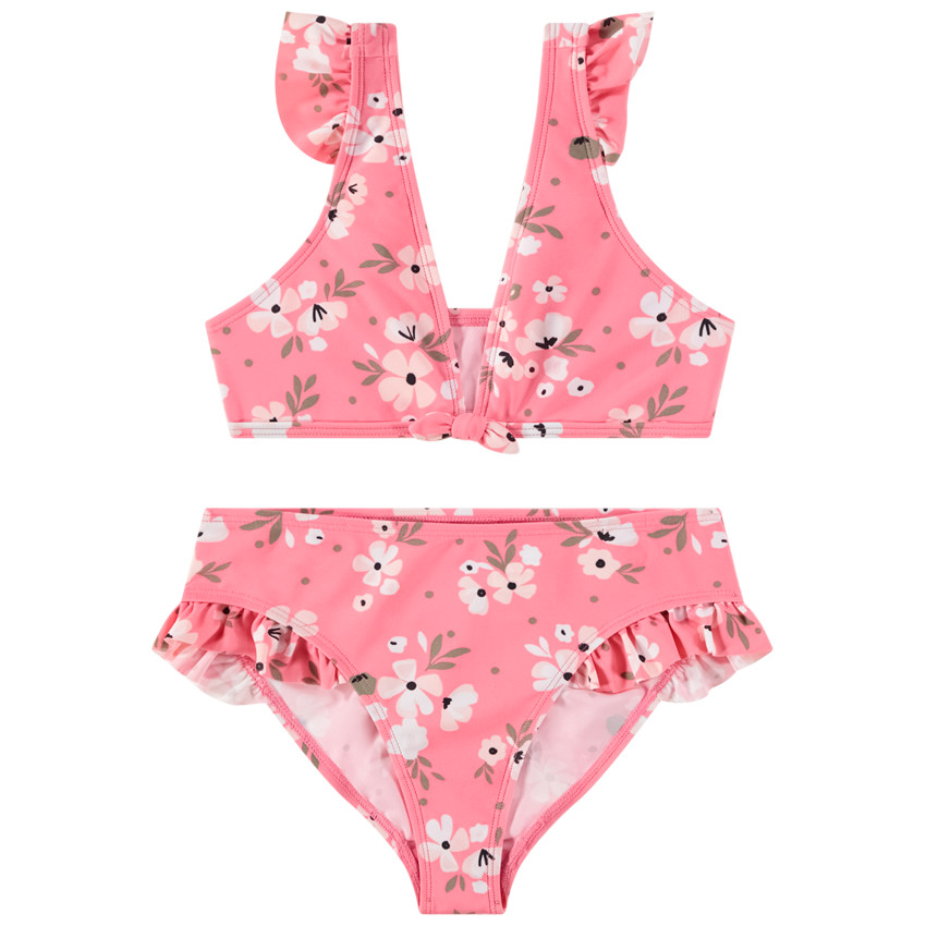 Maillot de baño 2 piezas estampado sakura niña 
