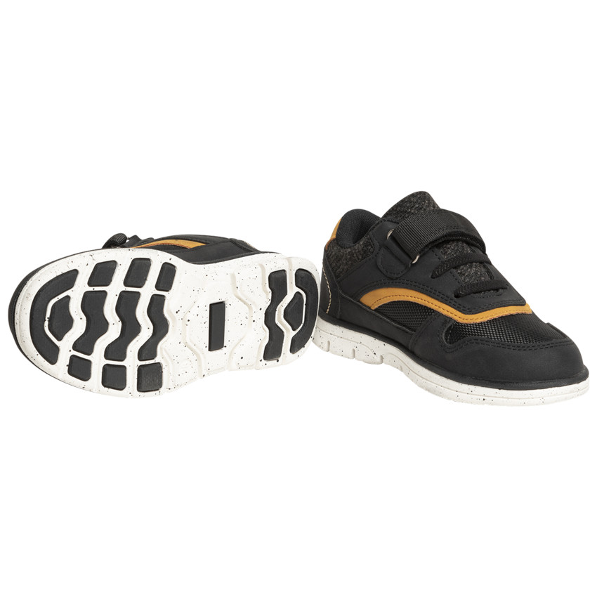 Zapatillas bajas negras para niño con cordones y velcro  Additional Zapatillas bajas negras para niño con cordones y velcro