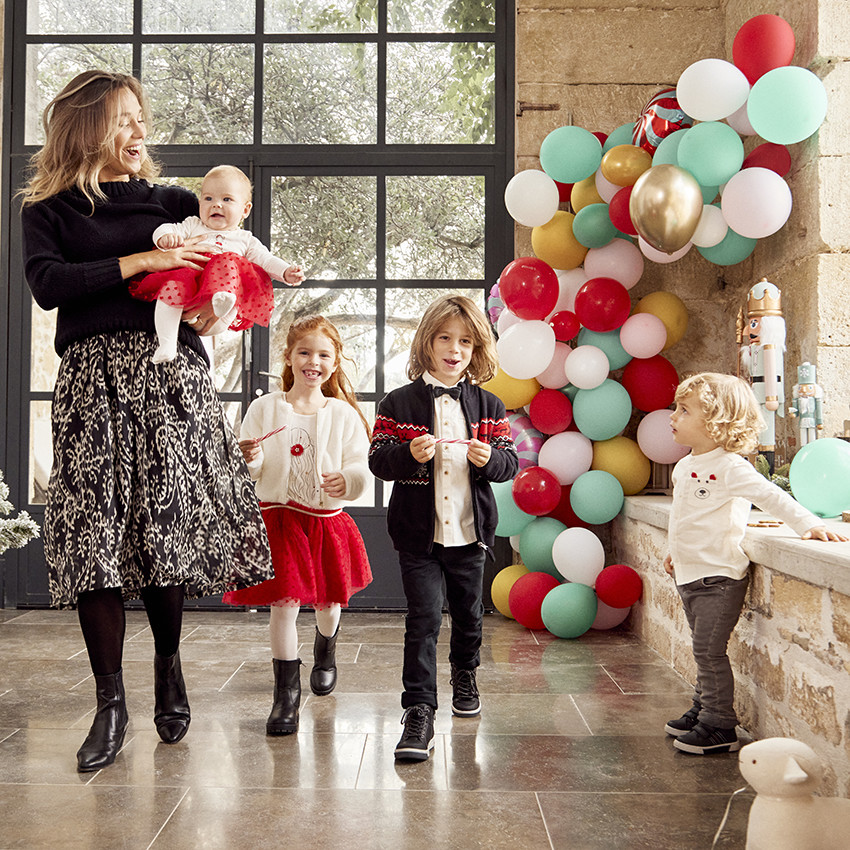 Camisa de manga larga con pajarita desmontable para niño 